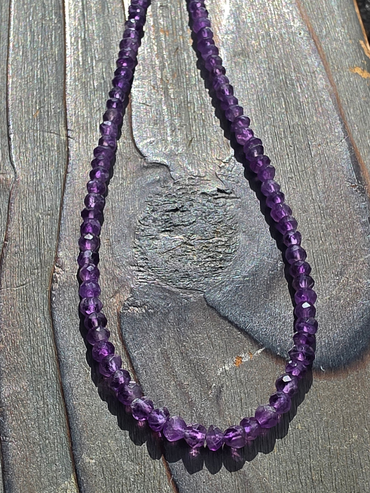 Amethyst Necklace, 17in