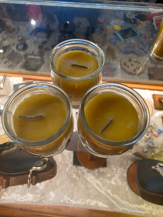 Medium Silver Petal Specialties Wax Candle