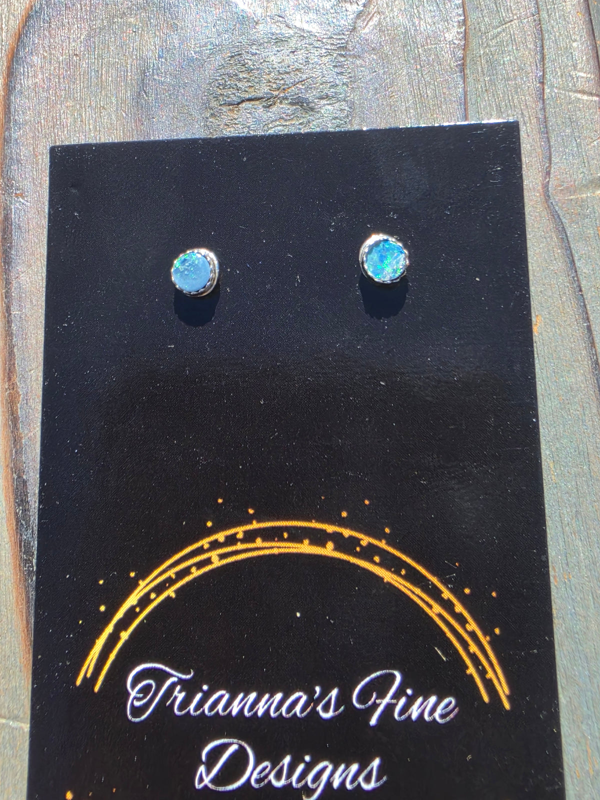 Australian Opal Stud Earrings