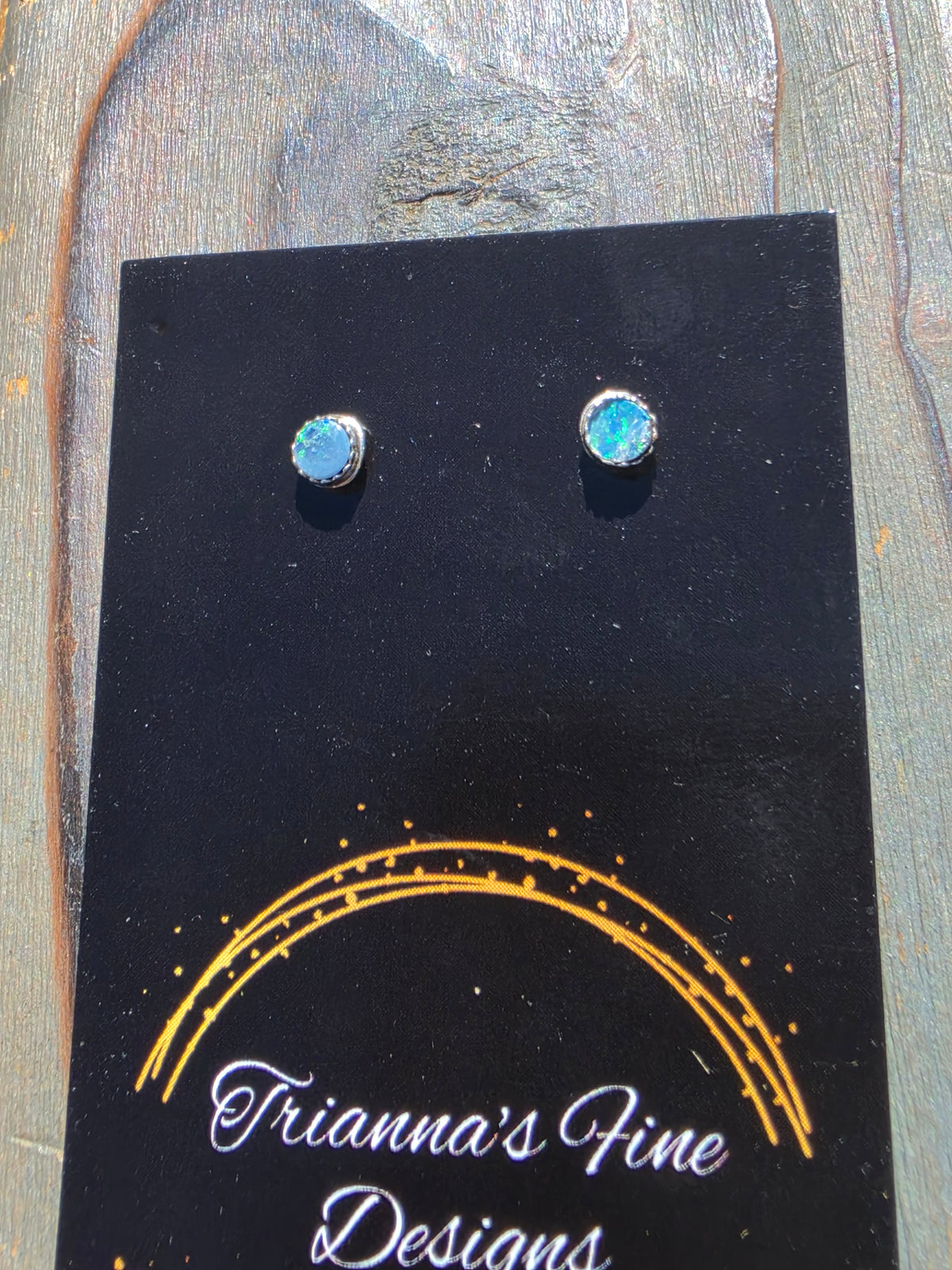 Australian Opal Stud Earrings