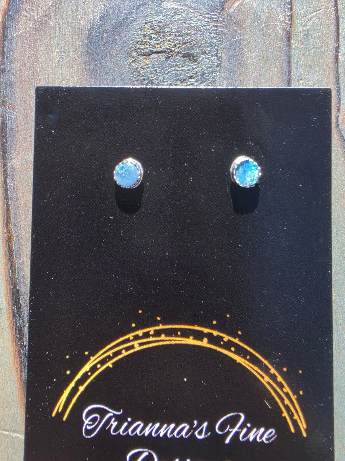 Australian Opal Stud Earrings