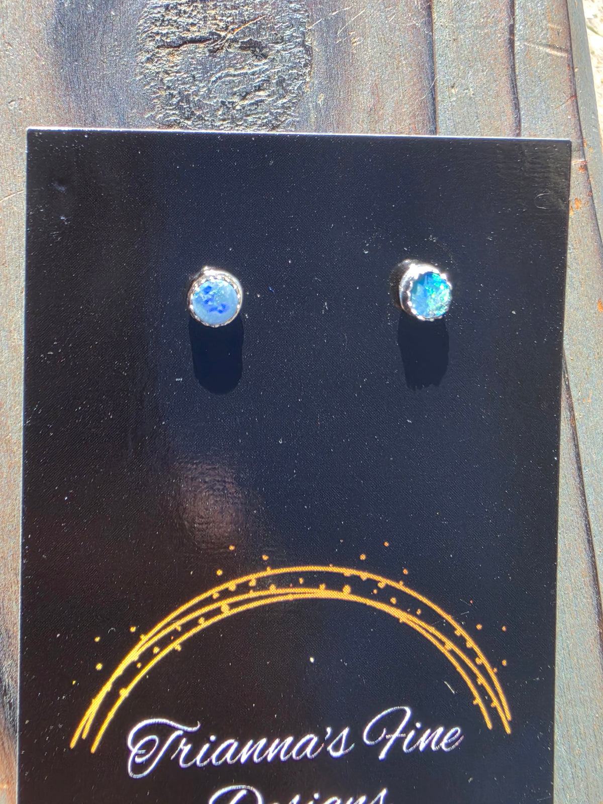 Australian Opal Stud Earrings