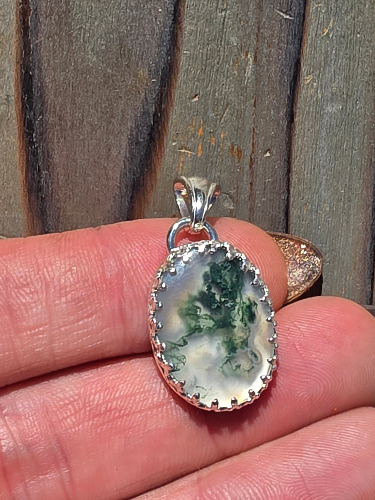 Moss Agate Pendant