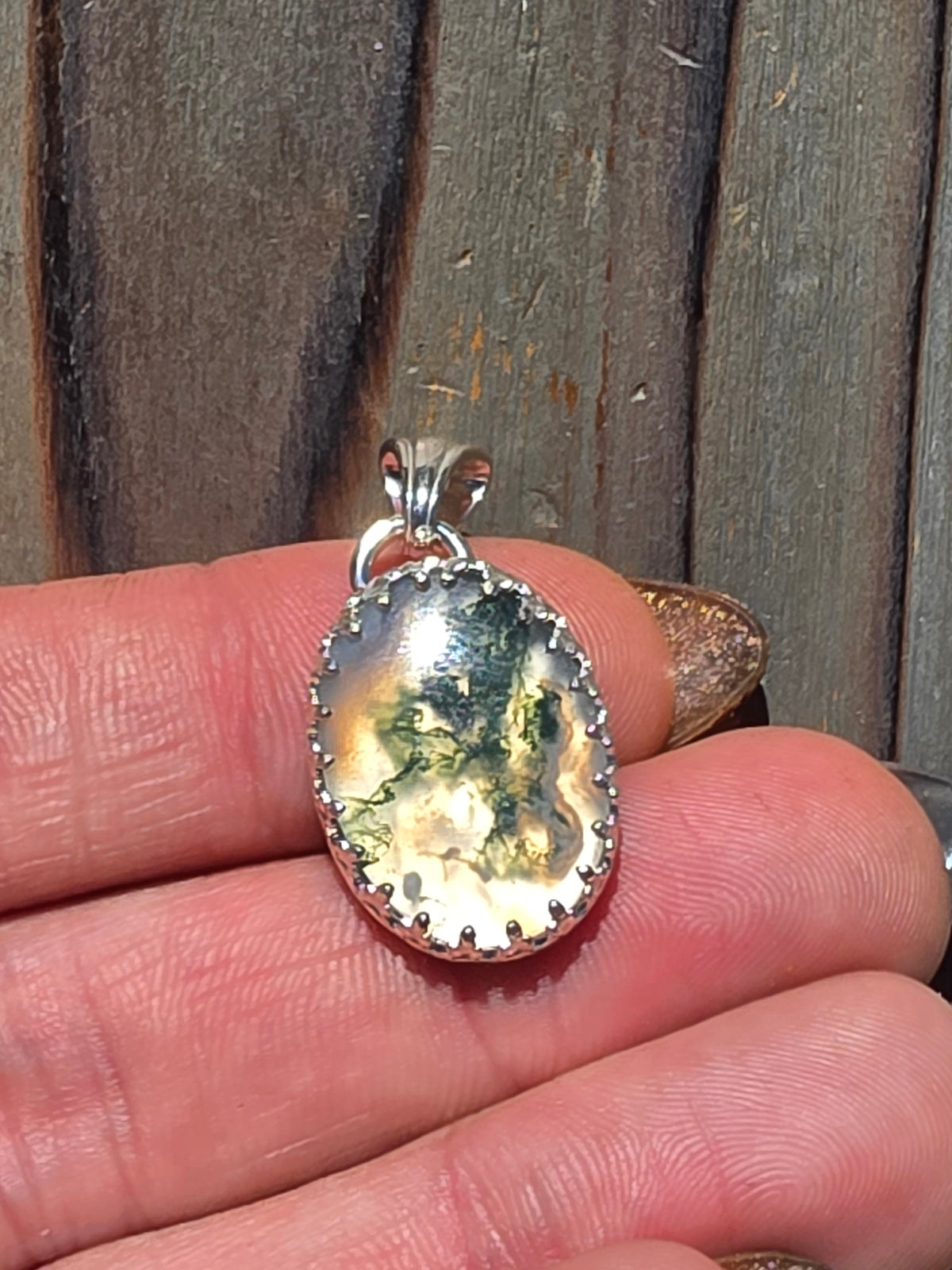 Moss Agate Pendant