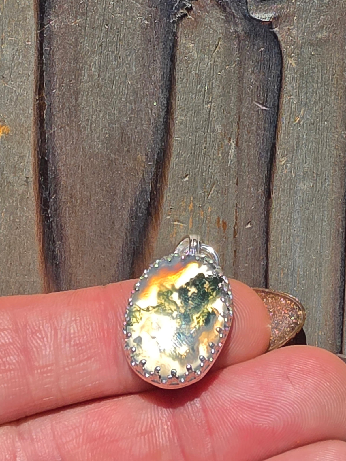 Moss Agate Pendant