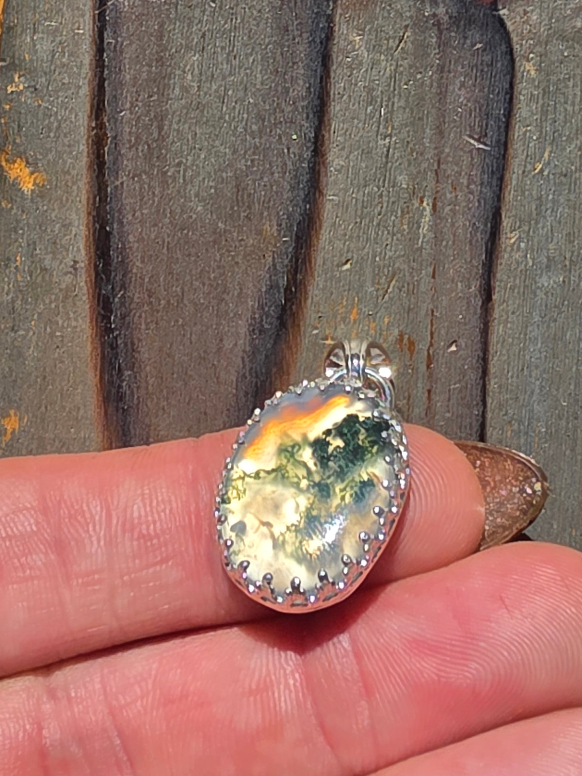 Moss Agate Pendant