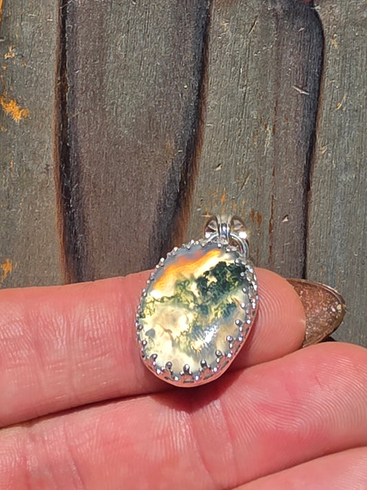 Moss Agate Pendant