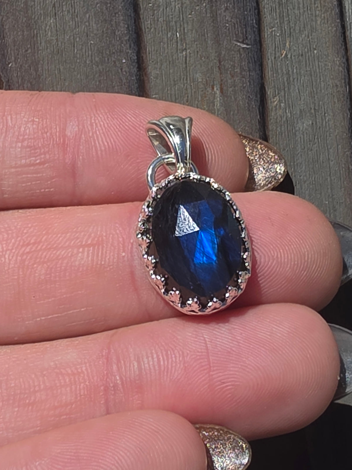Indigo Blue Labradorite Pendant