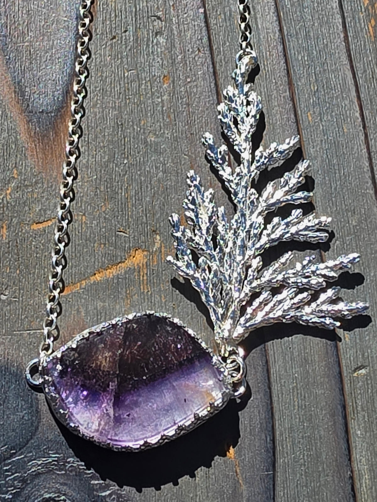 Super 7 Cedar Necklace, 17.5in