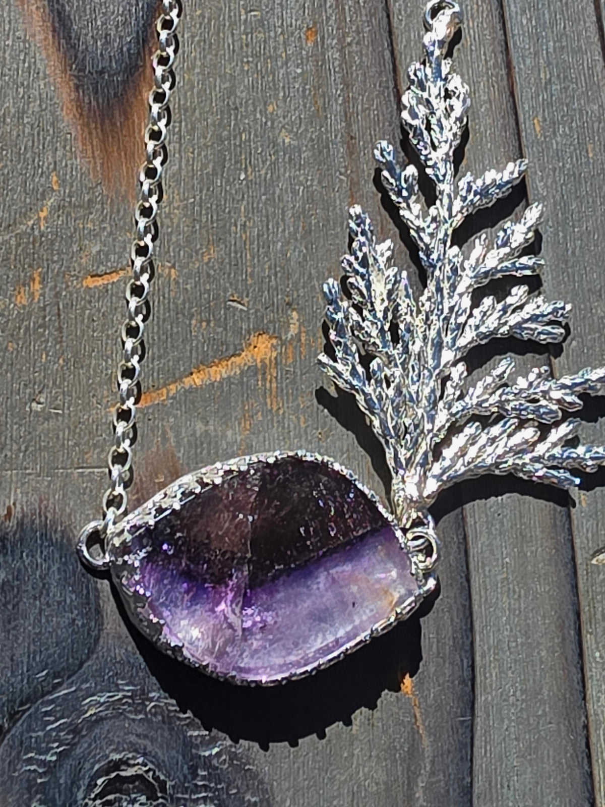 Super 7 Cedar Necklace, 17.5in