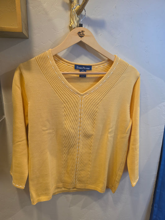 Mustard 3/4 Sleeve Sweater