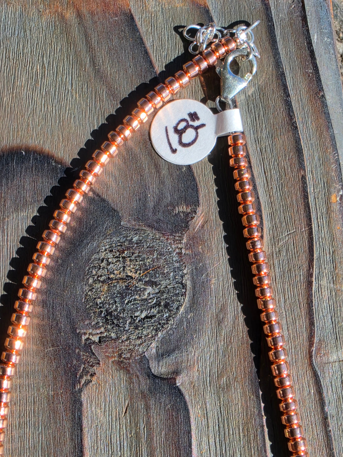 Native Copper Necklace, 18in