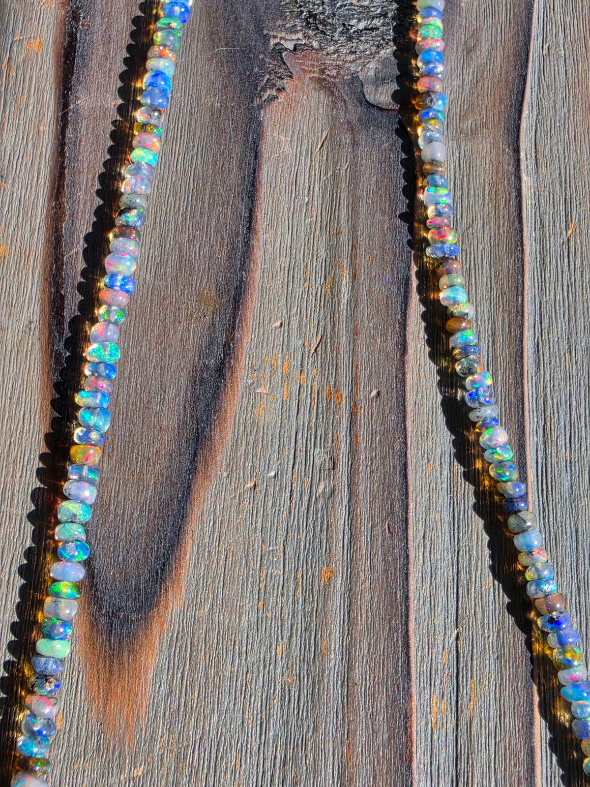 Black Opal Necklace, 19in