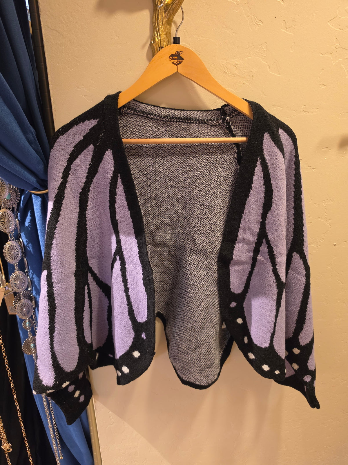 Purple Monarch Butterfly Sweater