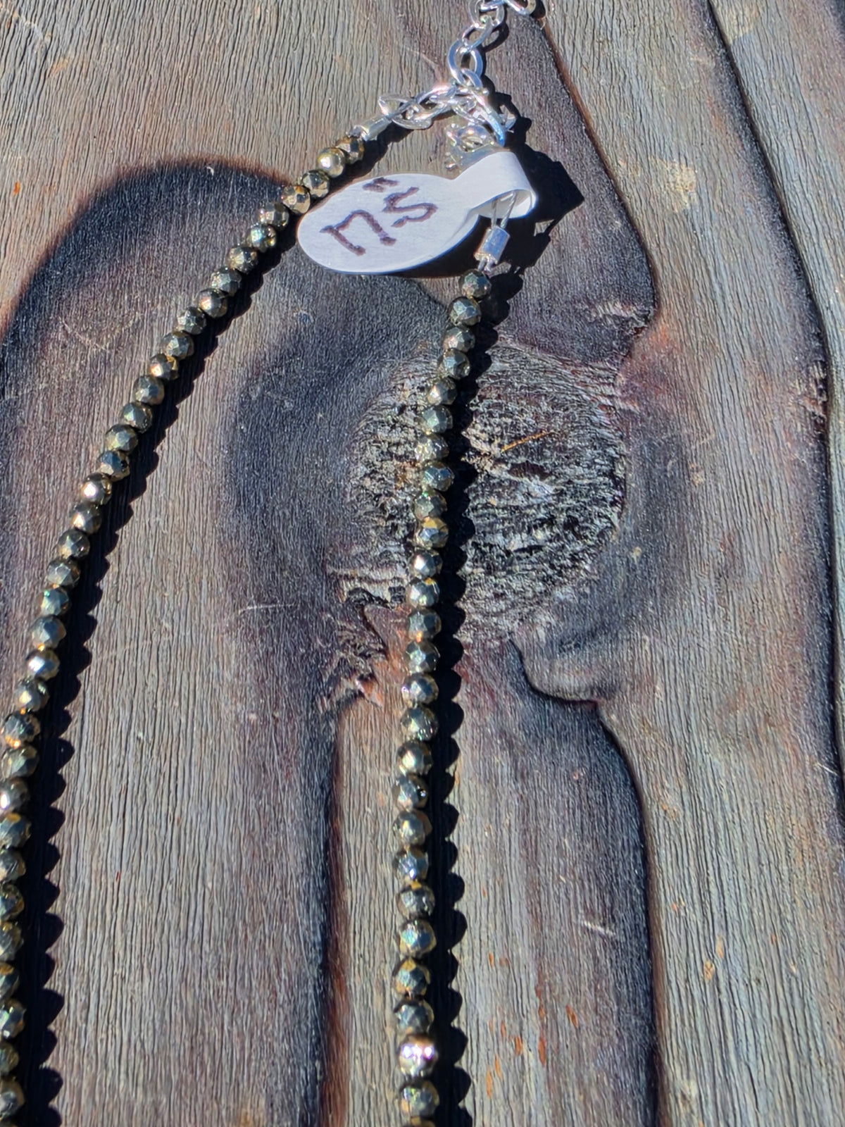 Healers Gold Micro Mini Necklace, 17.5in