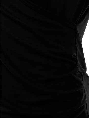 3/4 Sleeve Tank Tops Deep V-Neck Surplice Wrap