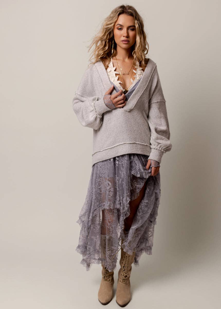 Bennett Dress in Blue Fog