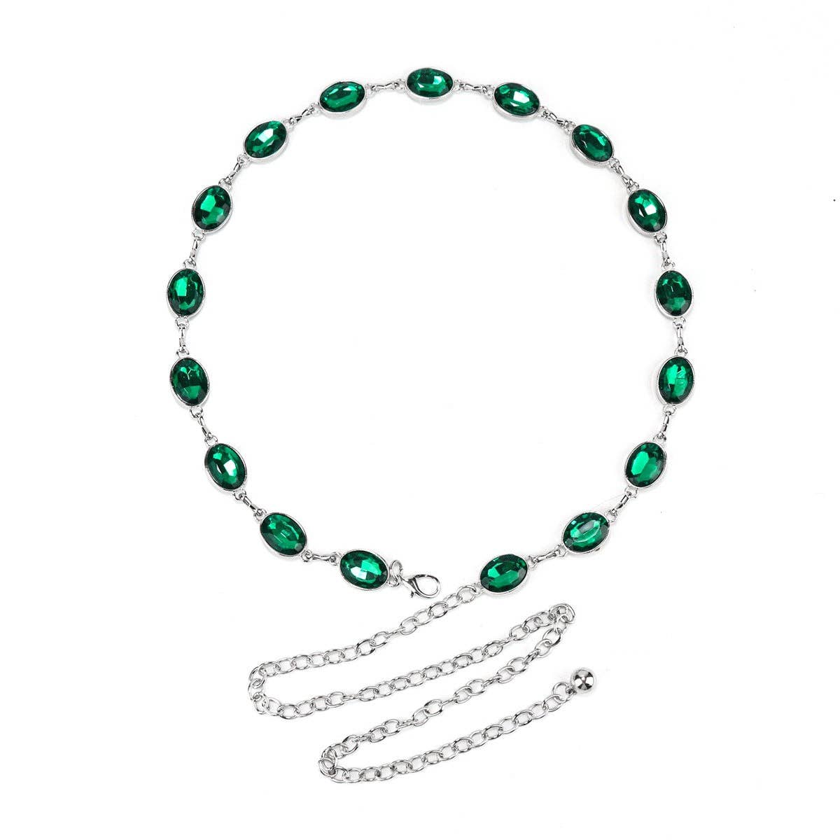 Metal Chain Waist Belt With Butterfly And Heart Design