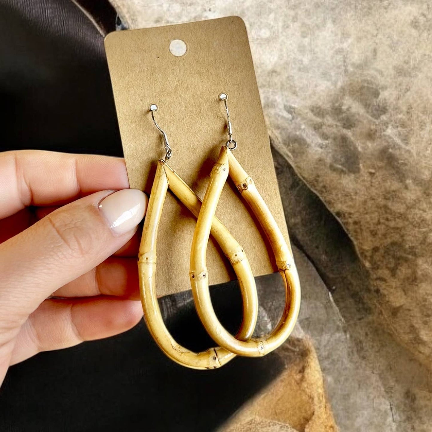 Handmade Bamboo Earrings | Jewelry Gift Bestseller