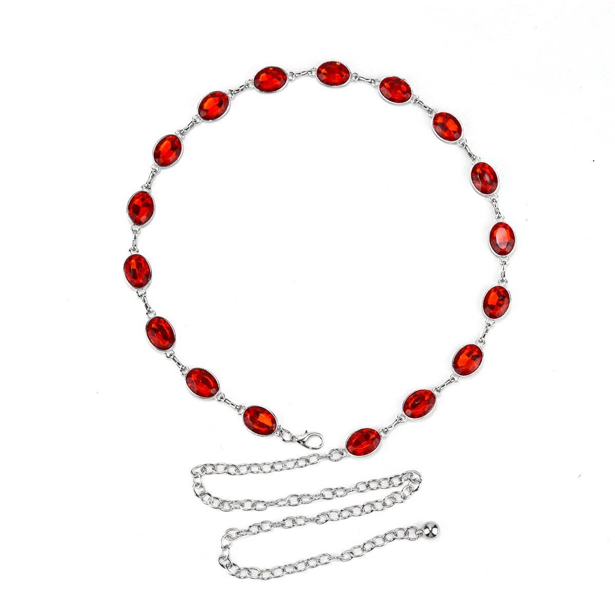 Metal Chain Waist Belt With Butterfly And Heart Design