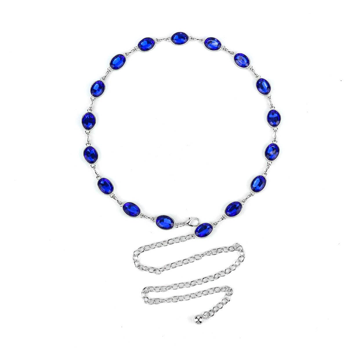 Metal Chain Waist Belt With Butterfly And Heart Design