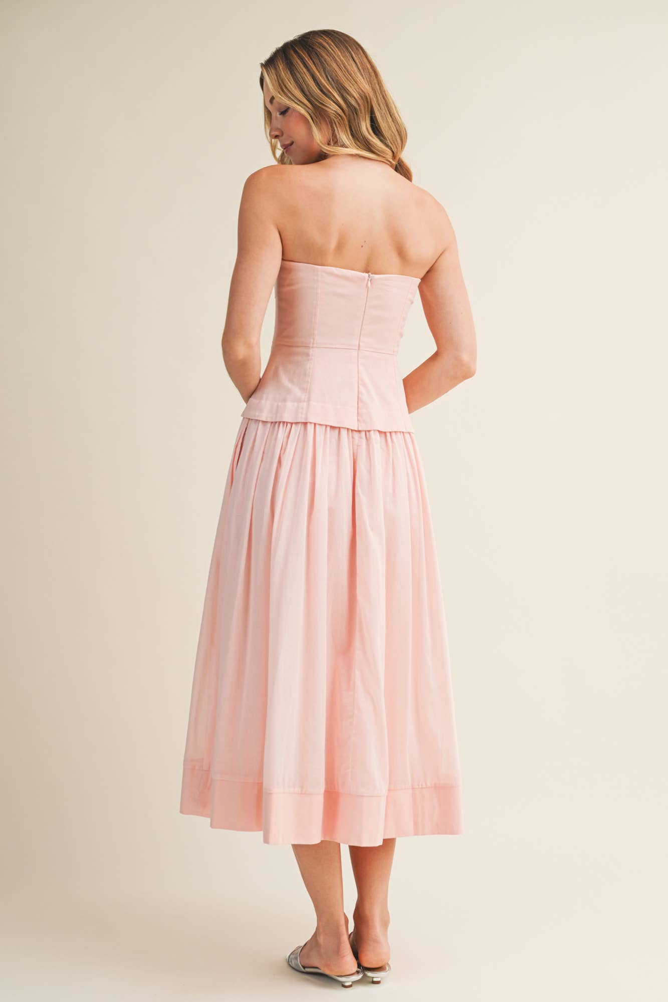 CORSET LINED STRAPLESS DRESS