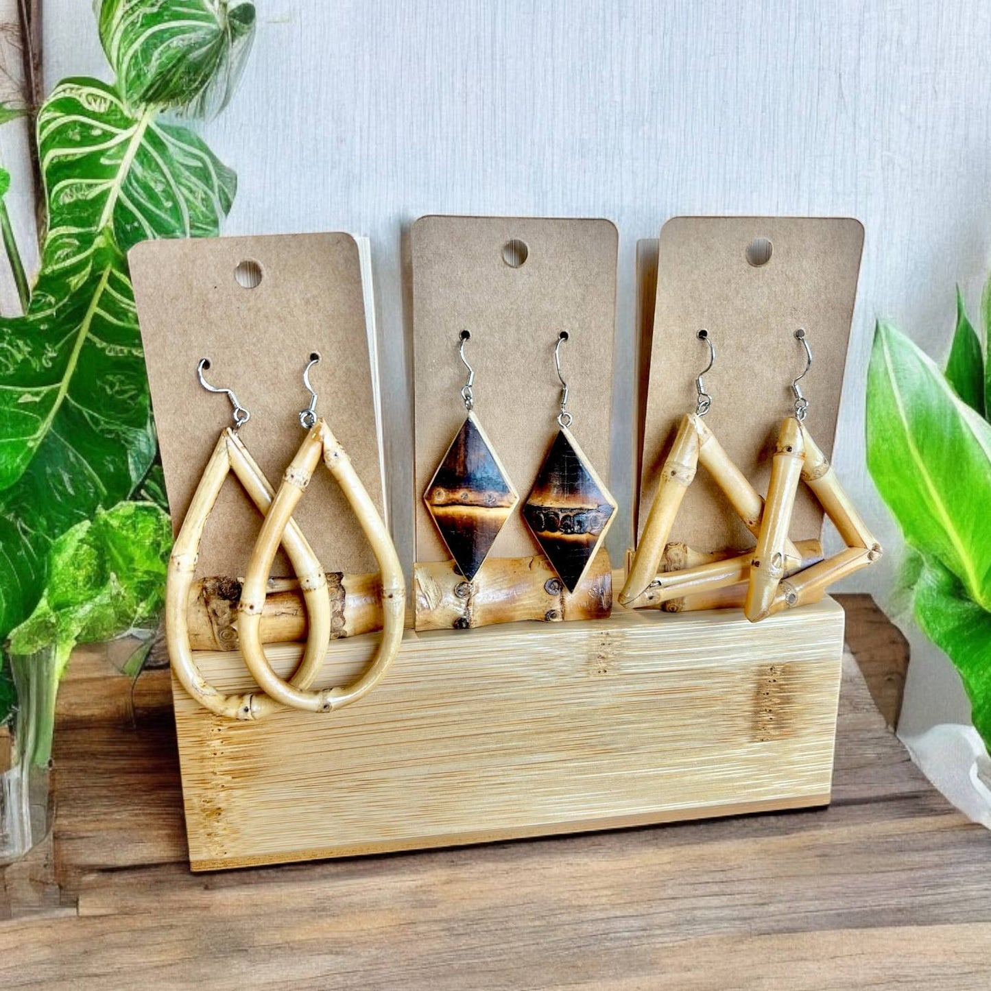 Handmade Bamboo Earrings | Jewelry Gift Bestseller