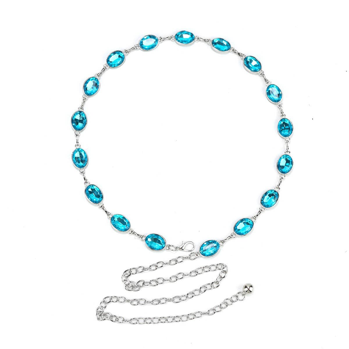 Metal Chain Waist Belt With Butterfly And Heart Design