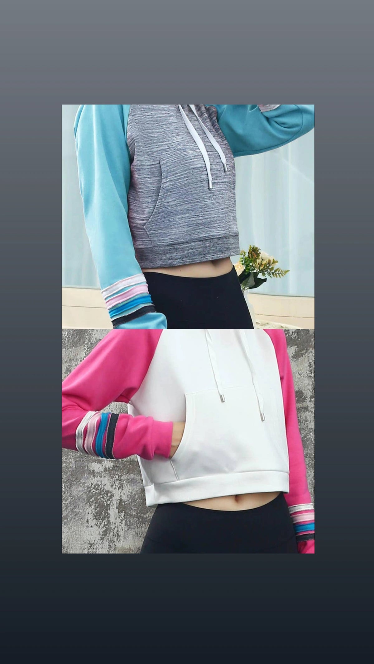 Basic Lightweight Pullover Cropped Hoodie