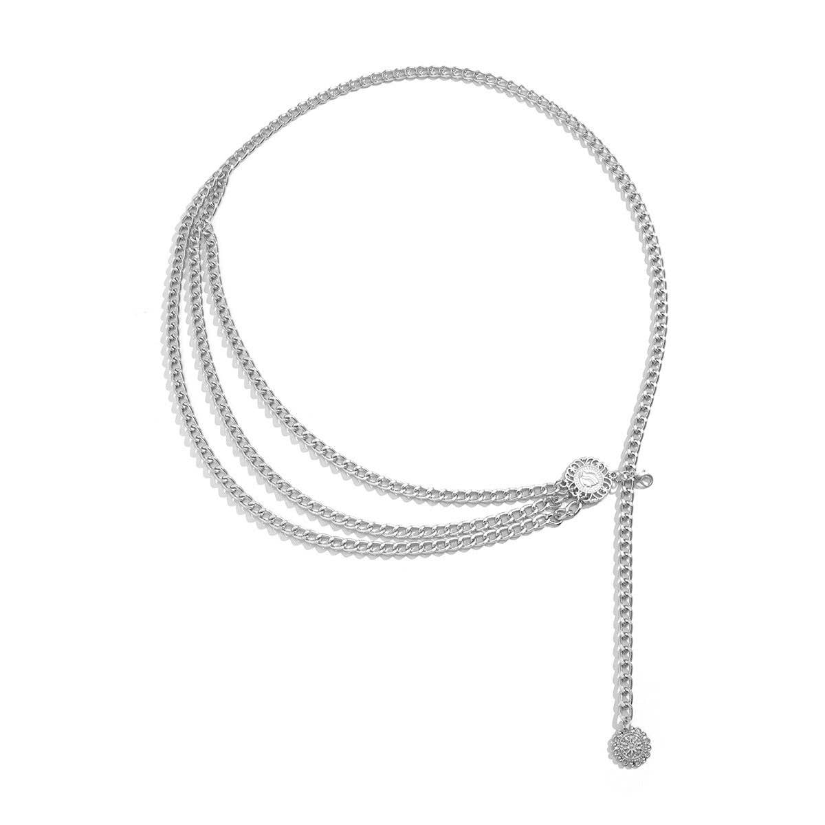 Retro Metal Pendant Waist Chain