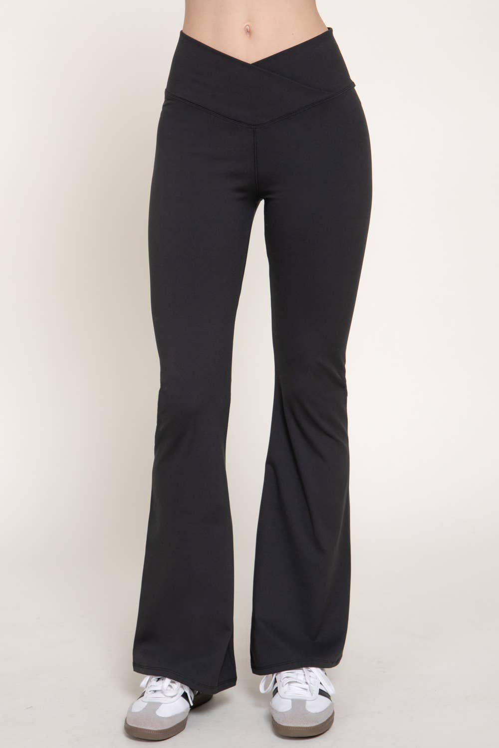 Cross Over Waistband Activewear Yoga Pants