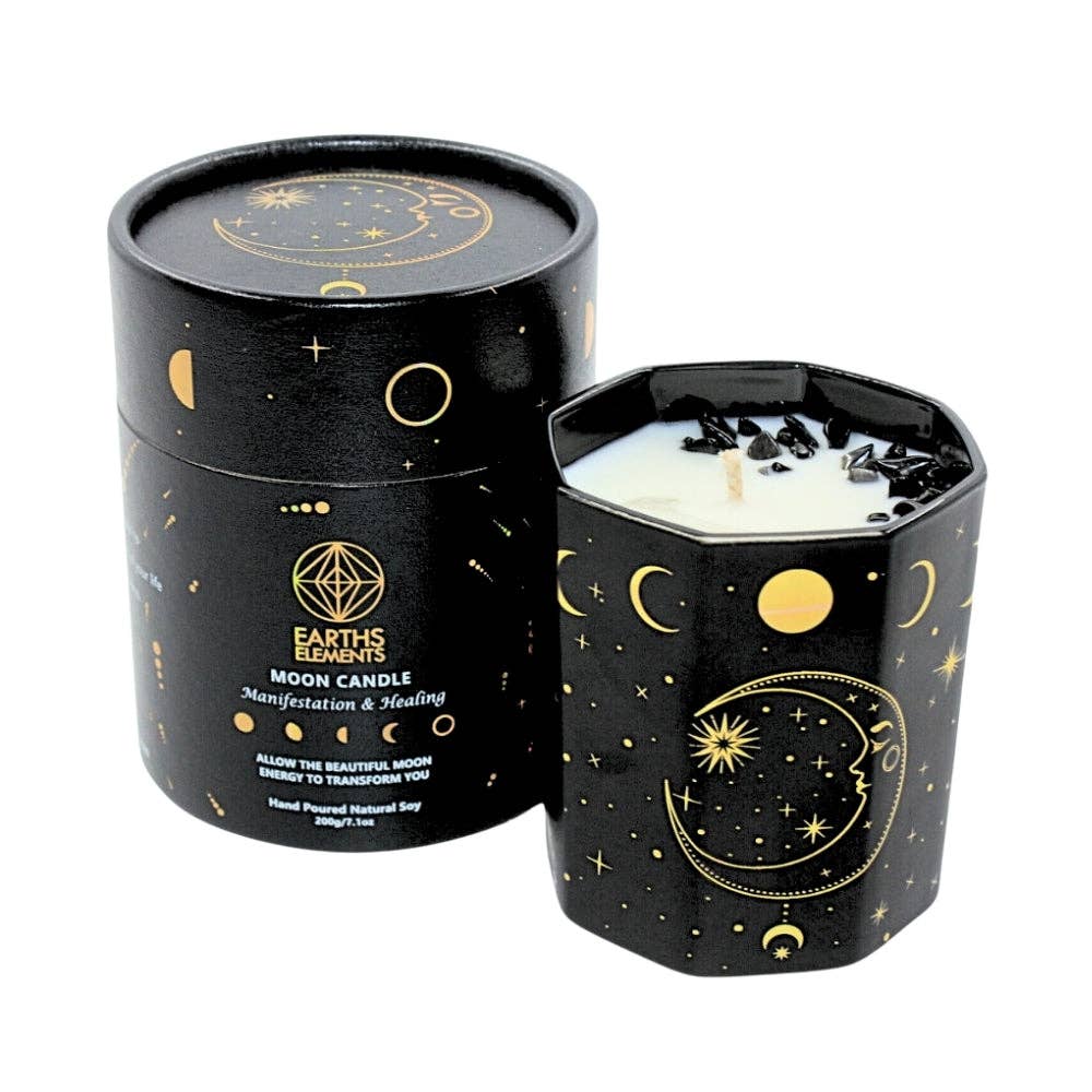 Crystal Candle, Moon Phase