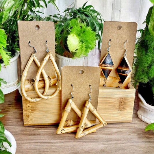 Handmade Bamboo Earrings | Jewelry Gift Bestseller