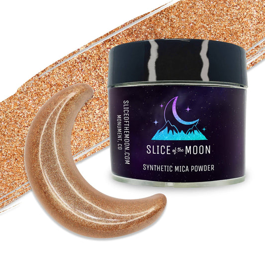 Shimmer Bronze Glitter Mica Powder | Synthetic Pigment