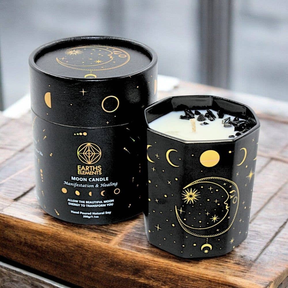 Crystal Candle, Moon Phase