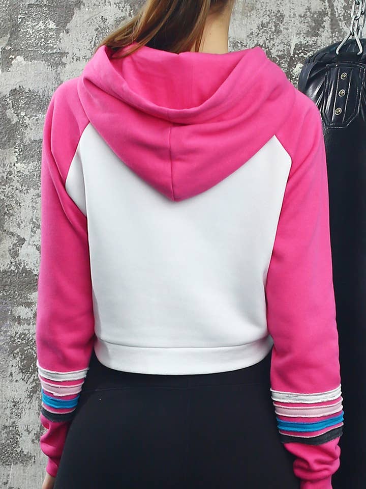 Basic Lightweight Pullover Cropped Hoodie