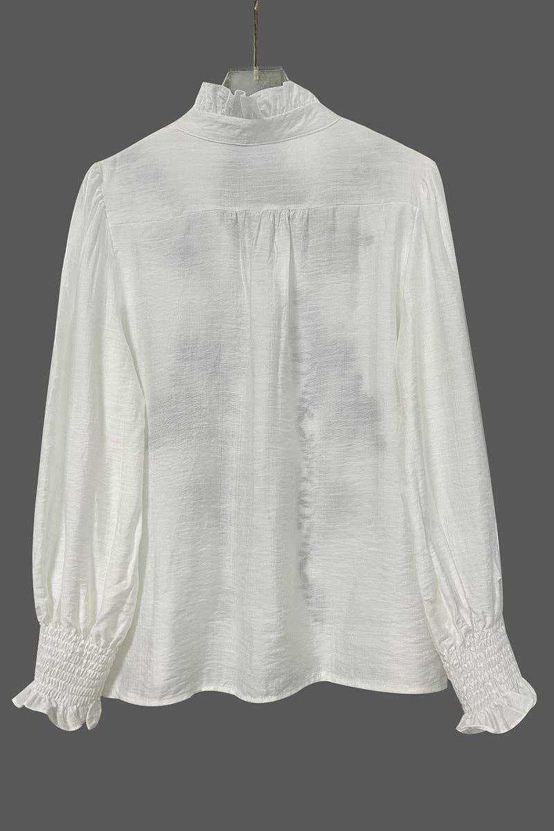 Floral Button-Front Blouse