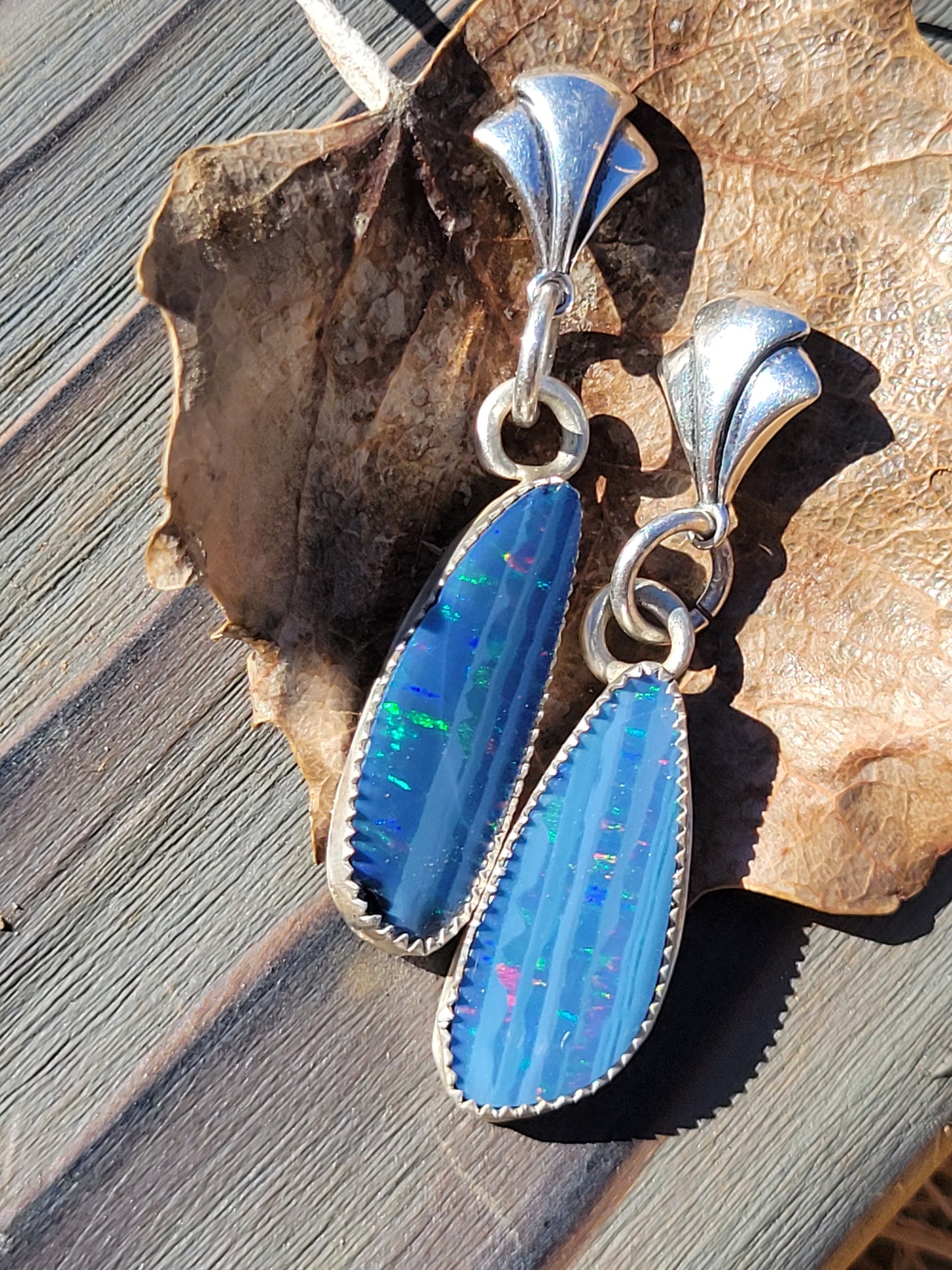 Australian Opal Drop Earrings