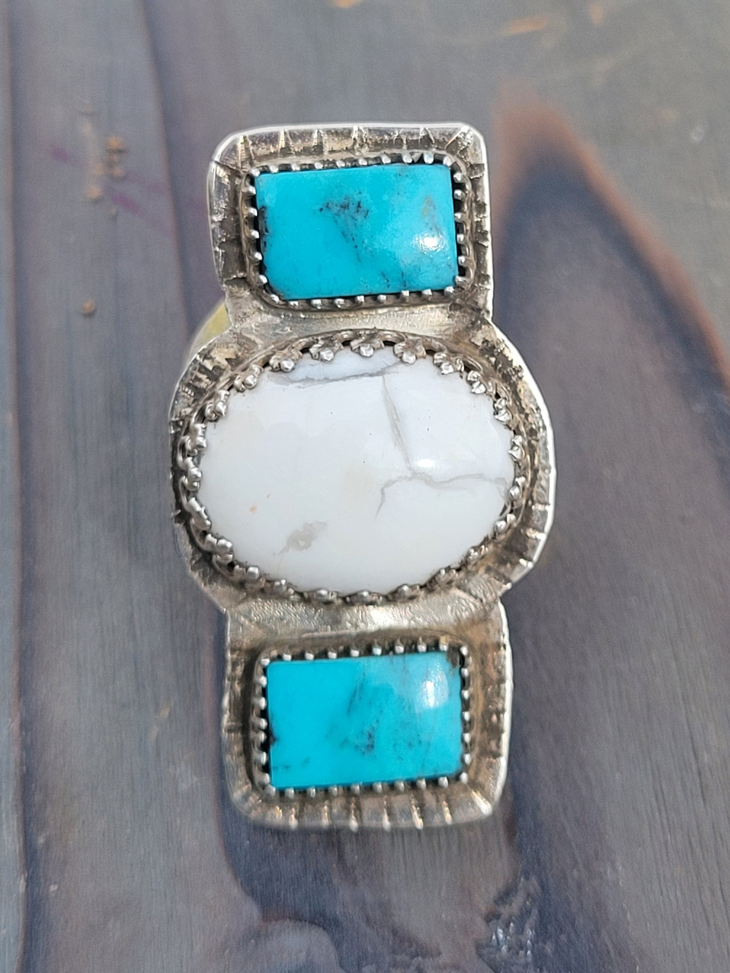 Turquoise Statement Ring, Size 9